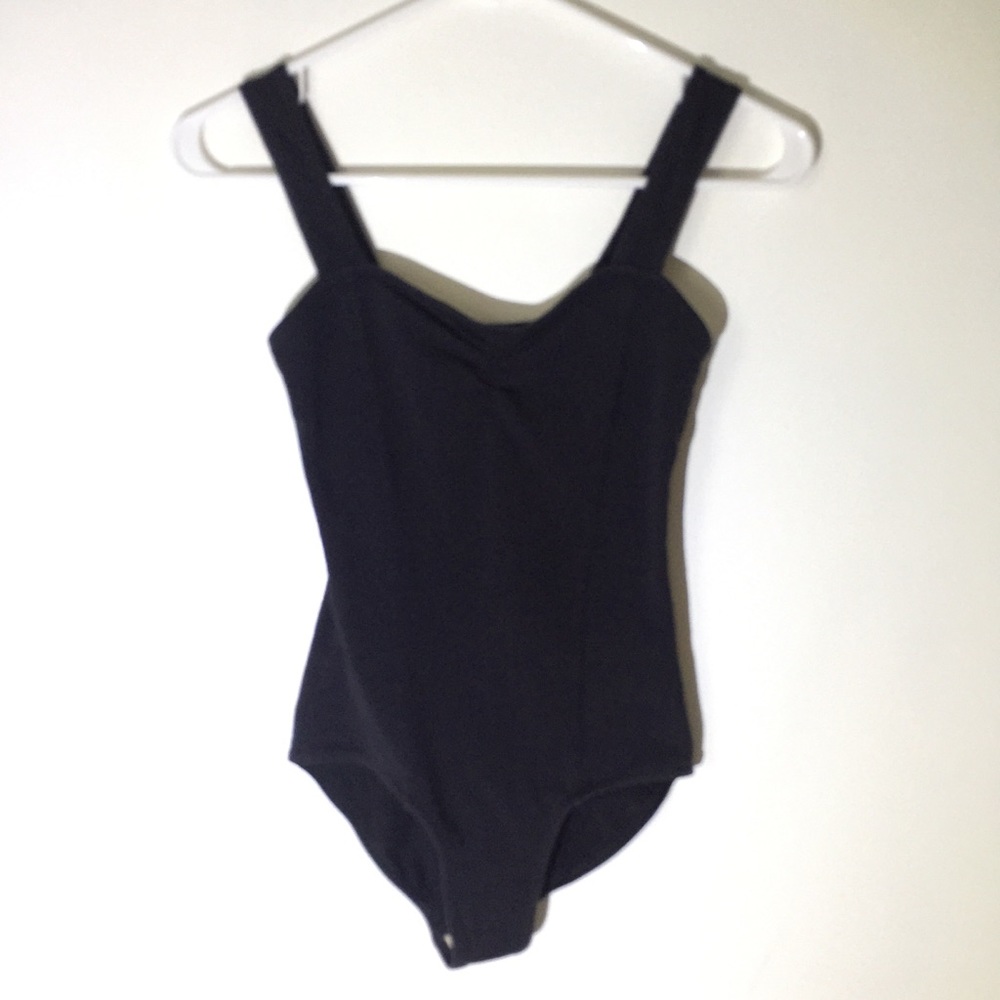 Black ballet leotard